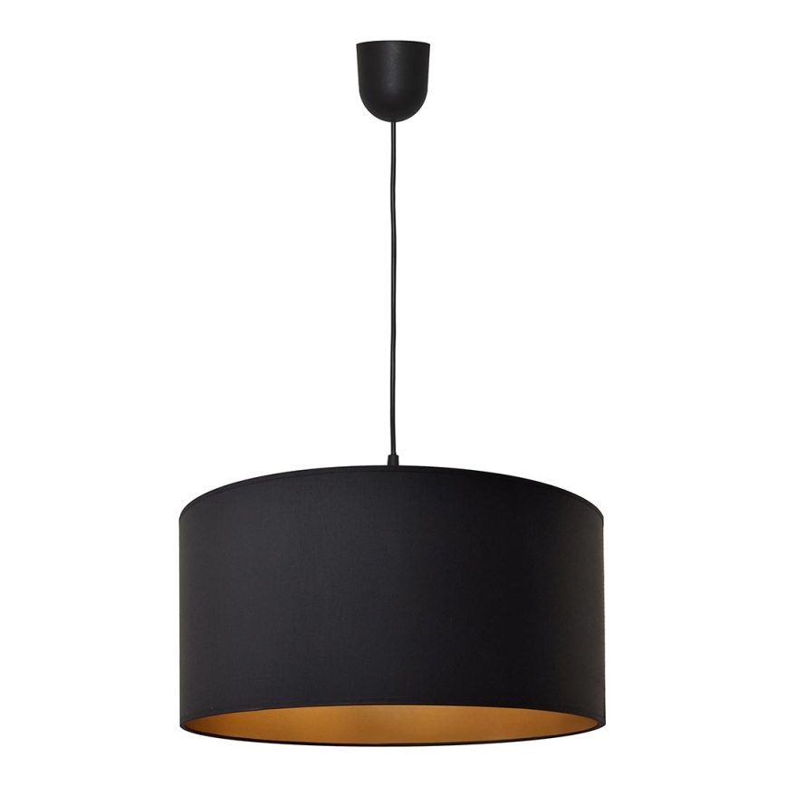 Lestenec na vrvici ALBA 1xE27/15W/230V pr. 40 cm črn/zlat