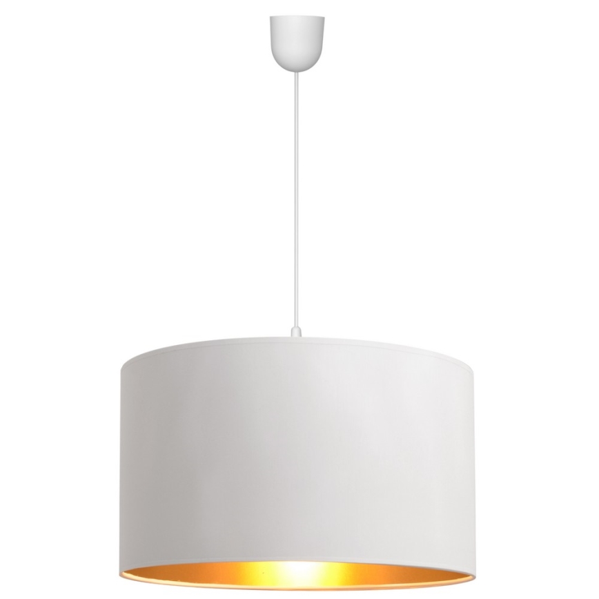 Lestenec na vrvici ALBA 1xE27/15W/230V pr. 45 cm bel/zlat