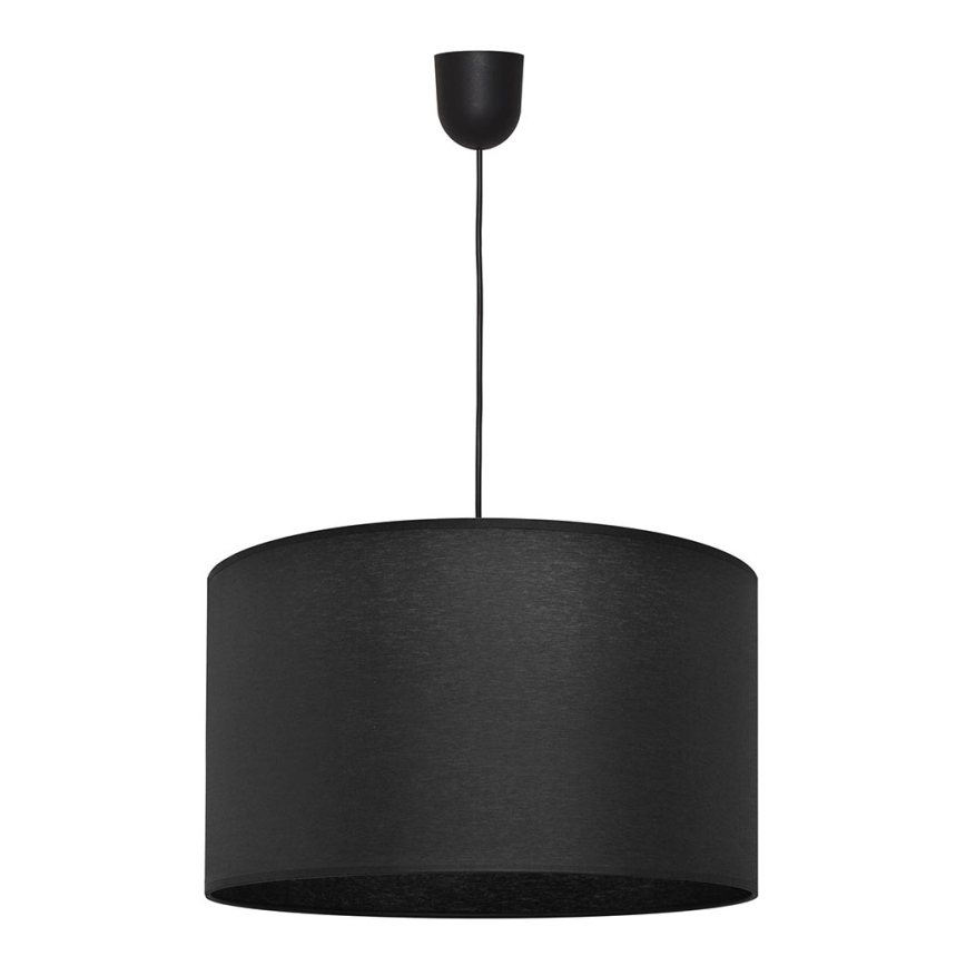 Lestenec na vrvici ALBA 1xE27/15W/230V pr. 45 cm črn