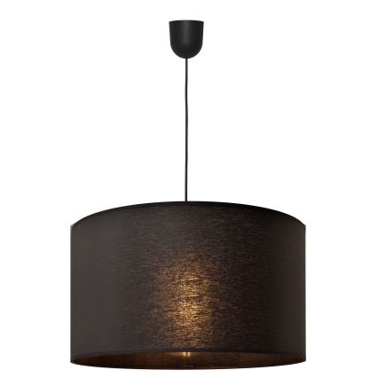 Lestenec na vrvici ALBA 1xE27/15W/230V pr. 45 cm črn