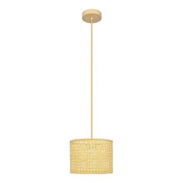 Lestenec na vrvici ALBA 1xE27/15W/230V premer 20 cm ratan