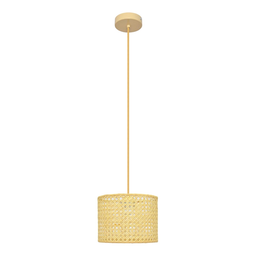 Lestenec na vrvici ALBA 1xE27/15W/230V premer 20 cm ratan