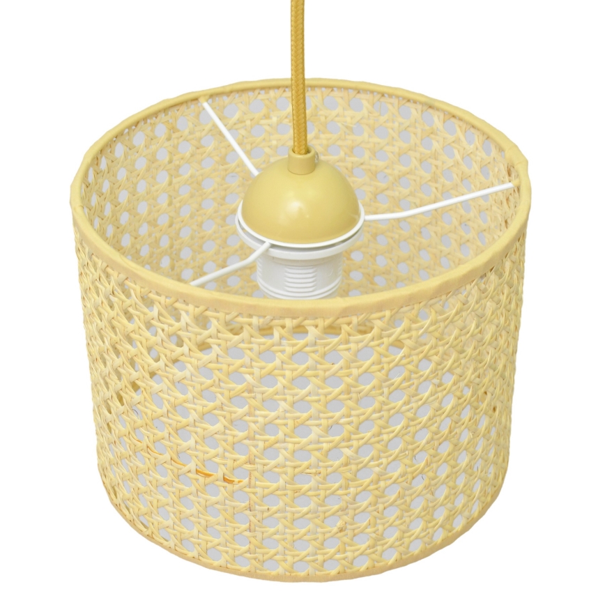 Lestenec na vrvici ALBA 1xE27/15W/230V premer 20 cm ratan