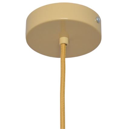 Lestenec na vrvici ALBA 1xE27/15W/230V premer 20 cm ratan