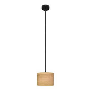 Lestenec na vrvici ALBA 1xE27/15W/230V premer 20 cm rjav/črn