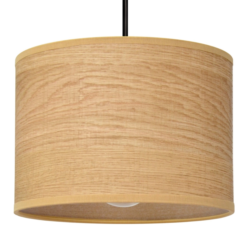 Lestenec na vrvici ALBA 1xE27/15W/230V premer 20 cm rjav/črn