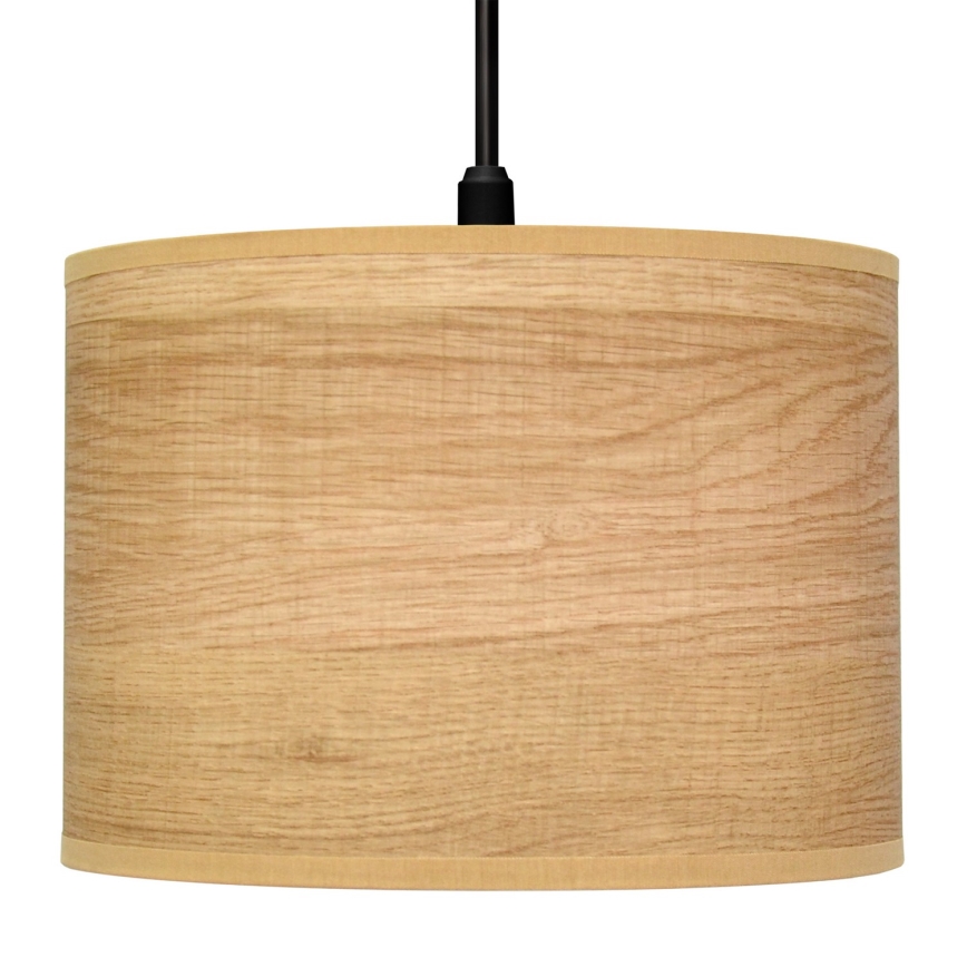 Lestenec na vrvici ALBA 1xE27/15W/230V premer 20 cm rjav/črn