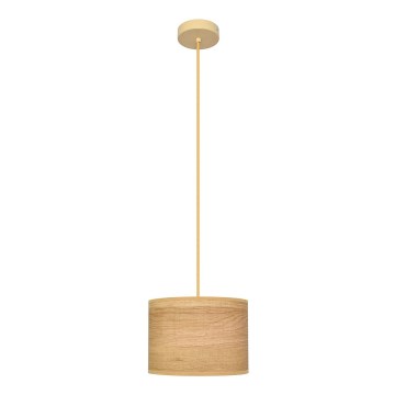 Lestenec na vrvici ALBA 1xE27/15W/230V premer 20 cm rjava