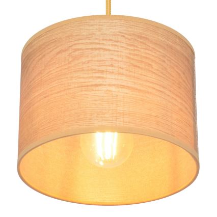 Lestenec na vrvici ALBA 1xE27/15W/230V premer 20 cm rjava
