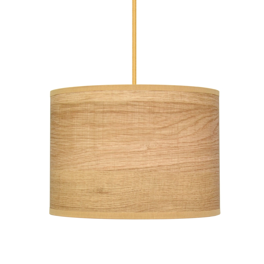 Lestenec na vrvici ALBA 1xE27/15W/230V premer 20 cm rjava