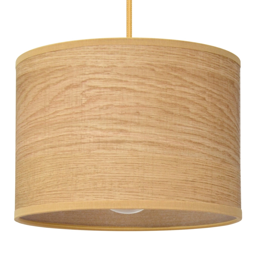 Lestenec na vrvici ALBA 1xE27/15W/230V premer 20 cm rjava