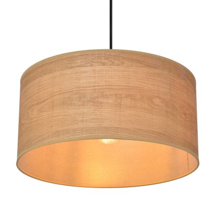 Lestenec na vrvici ALBA 1xE27/15W/230V premer 40 cm rjav/črn