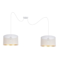 Lestenec na vrvici ALDO 2xE27/60W/230V spider bela