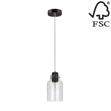 Lestenec na vrvici ALESSANDRO 1xE27/60W/230V bukev - FSC certifikat