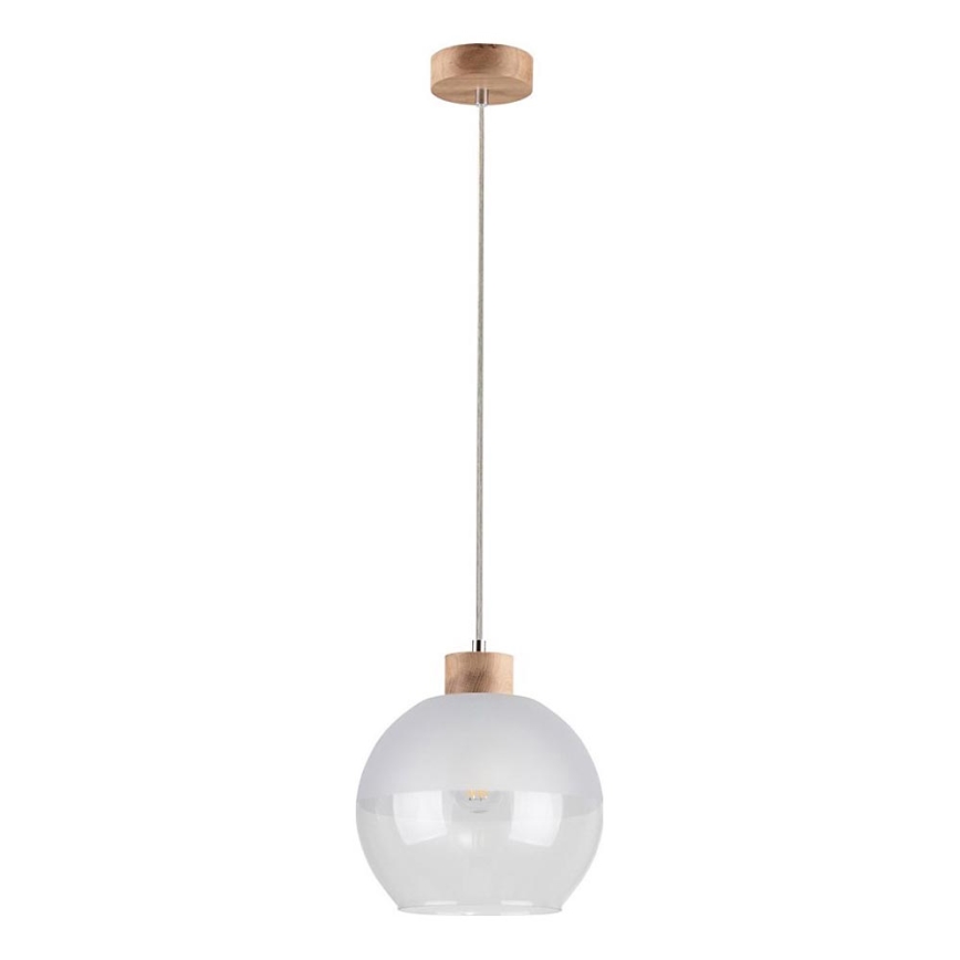 Lestenec na vrvici ALESSANDRO 1xE27/60W/230V hrast