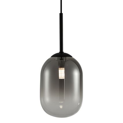 Lestenec na vrvici ALIAS 1xG9/8W/230V pr. 12 cm črna/siva