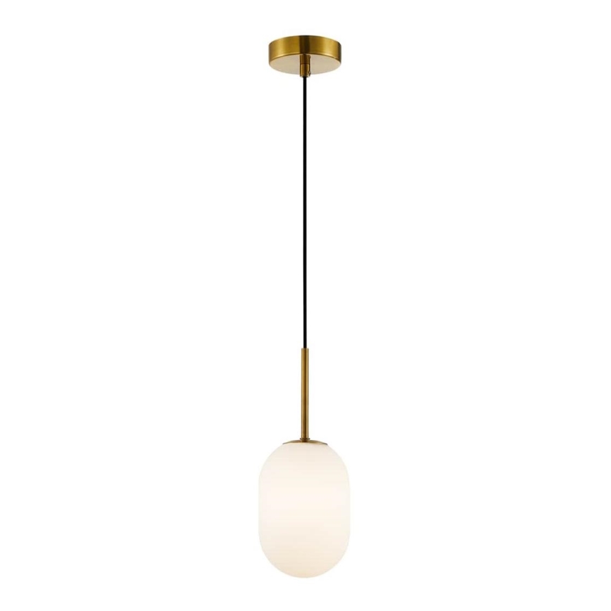 Lestenec na vrvici ALIAS 1xG9/8W/230V pr. 12 cm zlata