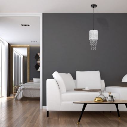 Lestenec na vrvici ALMERIA 1xE27/60W/230V