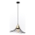 Lestenec na vrvici ALURA 1xE27/60W/230V pr. 50 cm črna