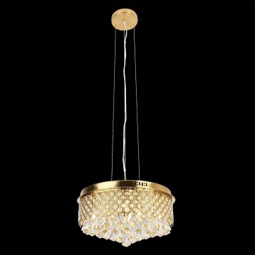 Lestenec na vrvici AMAPOLI 7xG9/28W/230V pr. 45 cm zlata