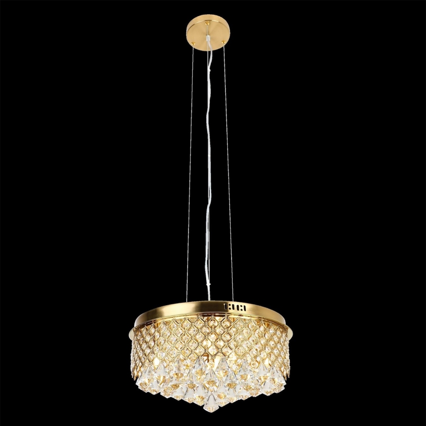 Lestenec na vrvici AMAPOLI 7xG9/28W/230V pr. 45 cm zlata