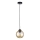 Lestenec na vrvici AMBRE BLACK 1xE27/60W/230V