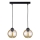Lestenec na vrvici AMBRE BLACK 2xE27/60W/230V