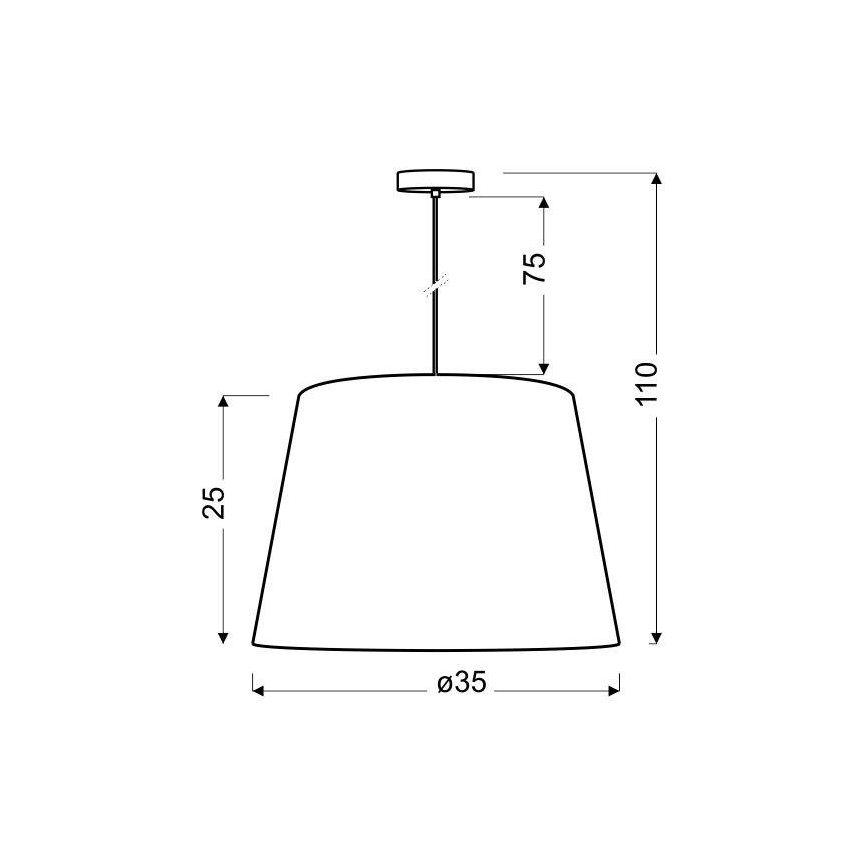 Lestenec na vrvici AMERICANO 1xE27/60W/230V