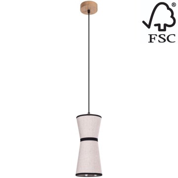 Lestenec na vrvici AMIGO 1xE27/25W/230V hrast – FSC certifikat