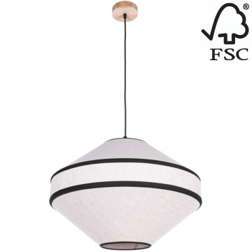 Lestenec na vrvici AMIGO 1xE27/60W/230V hrast – FSC certifikat