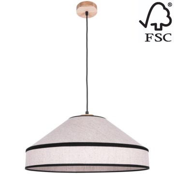 Lestenec na vrvici AMIGO 1xE27/60W/230V hrast – FSC certifikat