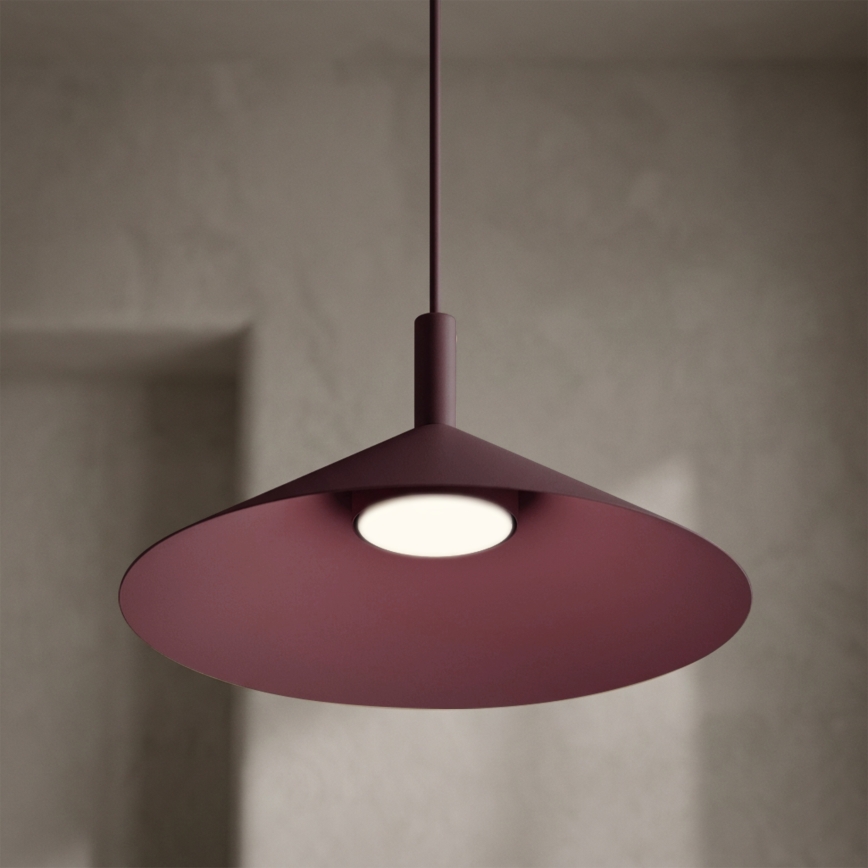 Lestenec na vrvici ANEGA 1xGX53/15W/230V premer 30 cm bordo