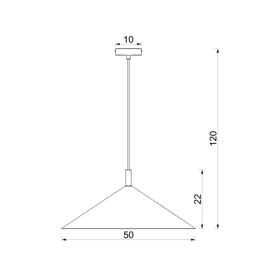 Lestenec na vrvici ANEGA 1xGX53/15W/230V, premer 50 cm, kremast