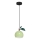 Lestenec na vrvici APPLE 1xE27/15W/230V zelena