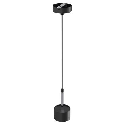 Lestenec na vrvici ARENA 1xGX53/11W/230V črna/sijajni krom