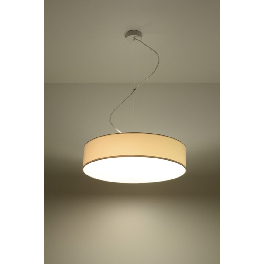 Lestenec na vrvici ARENA 45 3xE27/60W/230V bel