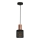 Lestenec na vrvici ARES BLACK 1xE27/60W/230V