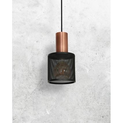 Lestenec na vrvici ARES BLACK 1xE27/60W/230V