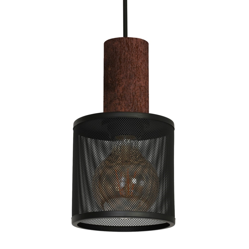 Lestenec na vrvici ARES BLACK 1xE27/60W/230V