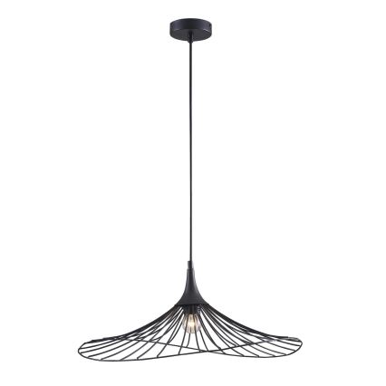 Lestenec na vrvici ARIELLE 1xE27/20W/230V pr. 50 cm črna