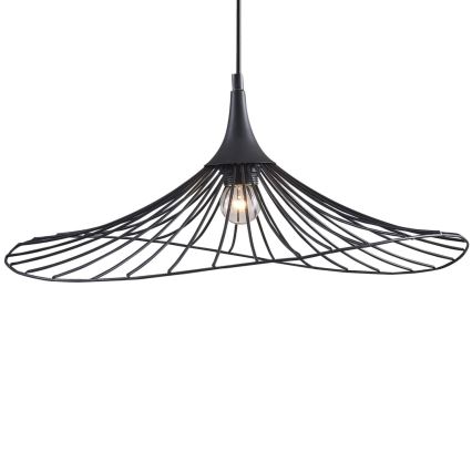 Lestenec na vrvici ARIELLE 1xE27/20W/230V pr. 50 cm črna