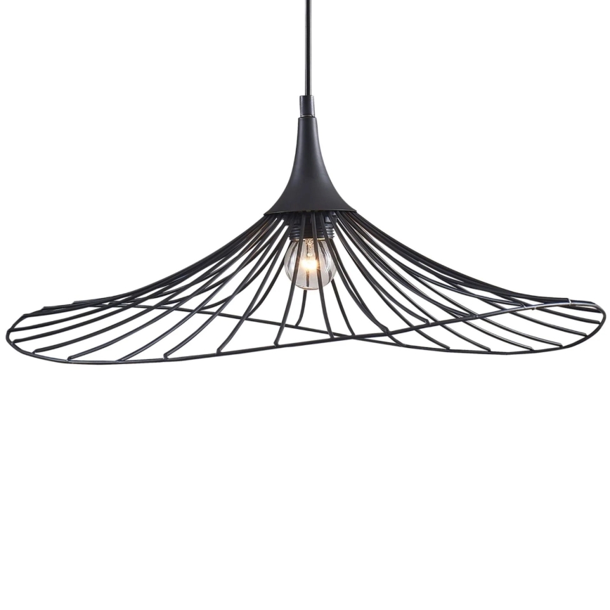 Lestenec na vrvici ARIELLE 1xE27/20W/230V pr. 50 cm črna