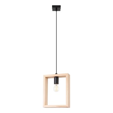 Lestenec na vrvici ARIES 1xE27/15W/230V bukev/bež