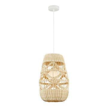 Lestenec na vrvici ARONA 1xG9/9W/230V pr. 25 cm ratan/bež
