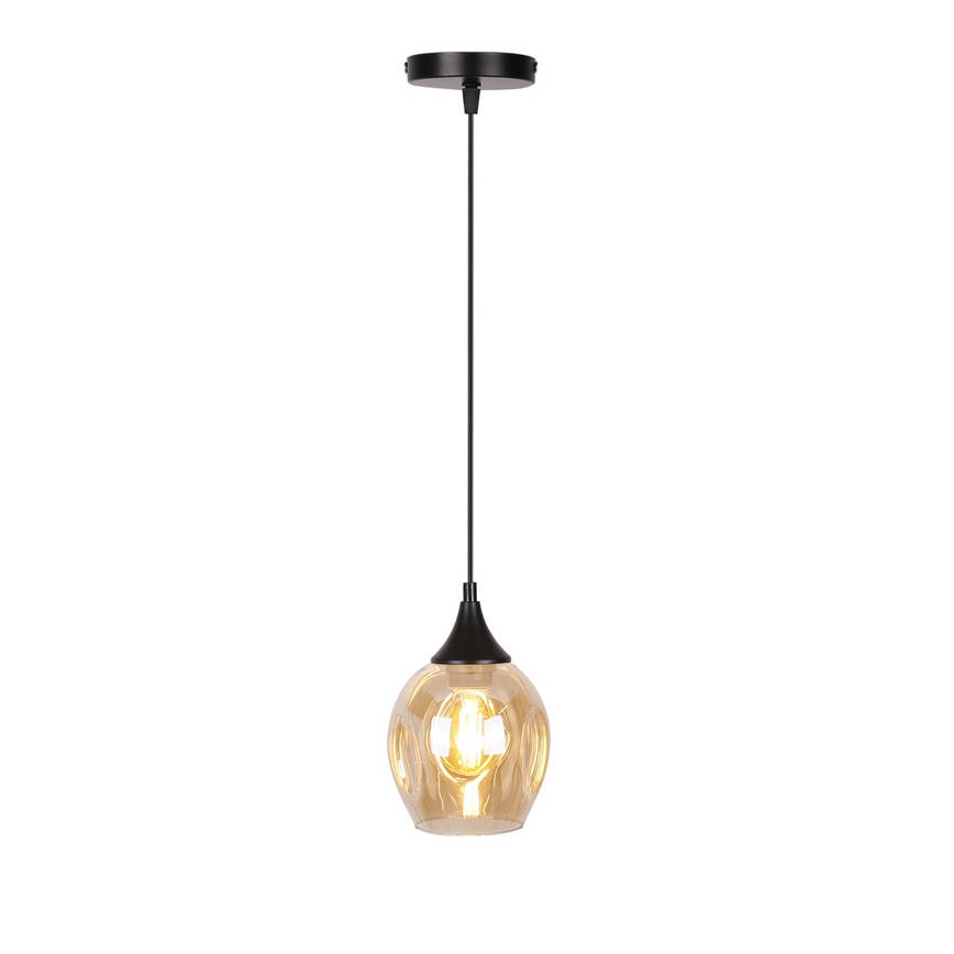 Lestenec na vrvici ASPA 1xE27/40W/230V črna