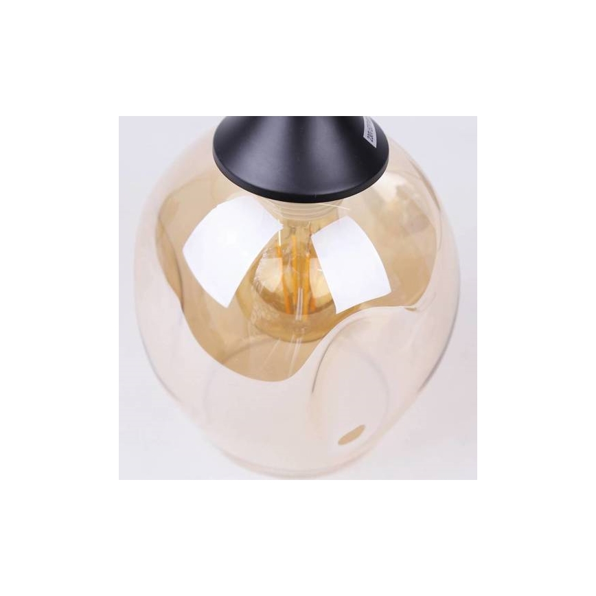 Lestenec na vrvici ASPA 1xE27/40W/230V črna