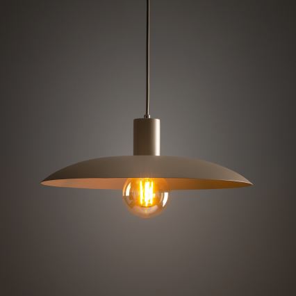 Lestenec na vrvici ASTRA 1xE27/15W/230V pr. 41 cm bež