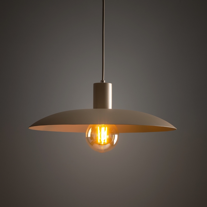 Lestenec na vrvici ASTRA 1xE27/15W/230V pr. 41 cm bež