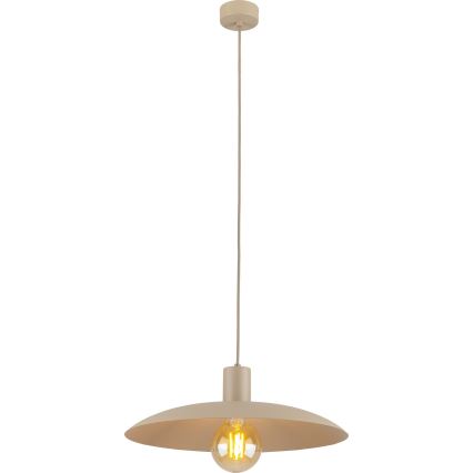 Lestenec na vrvici ASTRA 1xE27/15W/230V pr. 41 cm bež