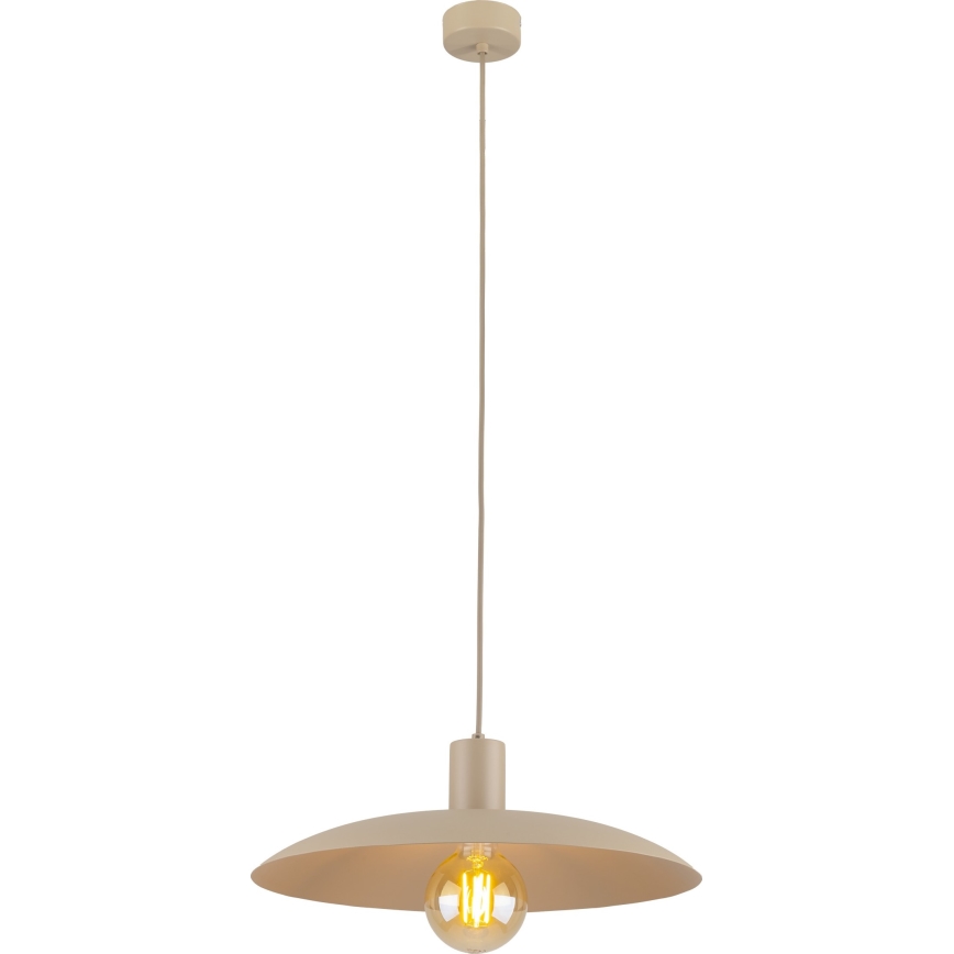Lestenec na vrvici ASTRA 1xE27/15W/230V pr. 41 cm bež